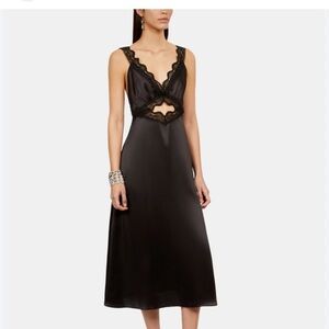 The Kooples Black Lace Midi Dress